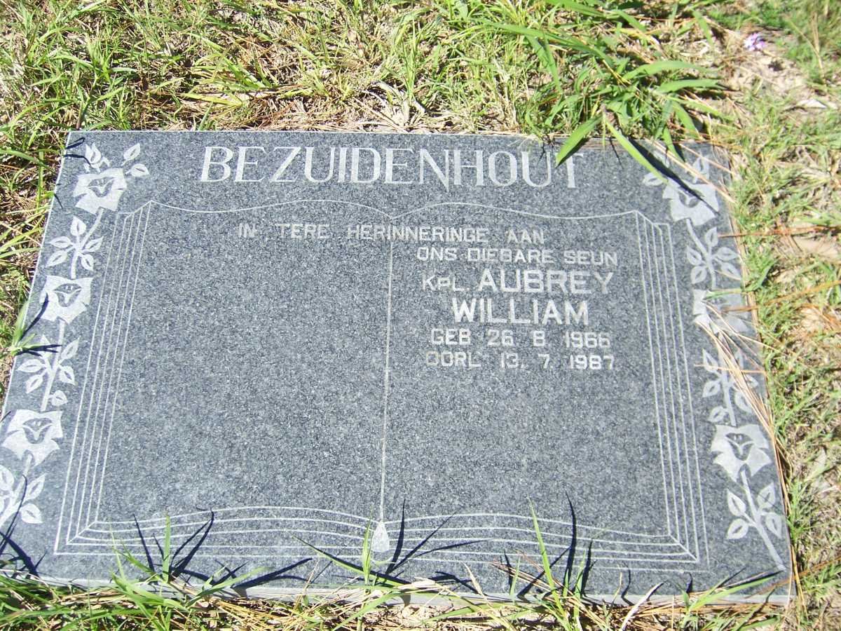 BEZUIDENHOUT Aubrey William 1966-1987