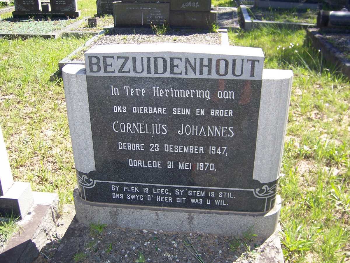 BEZUIDENHOUT Cornelius Johannes 1947-1970