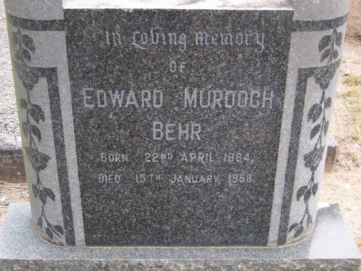 BEHR Edward Murdoch 1884-1958
