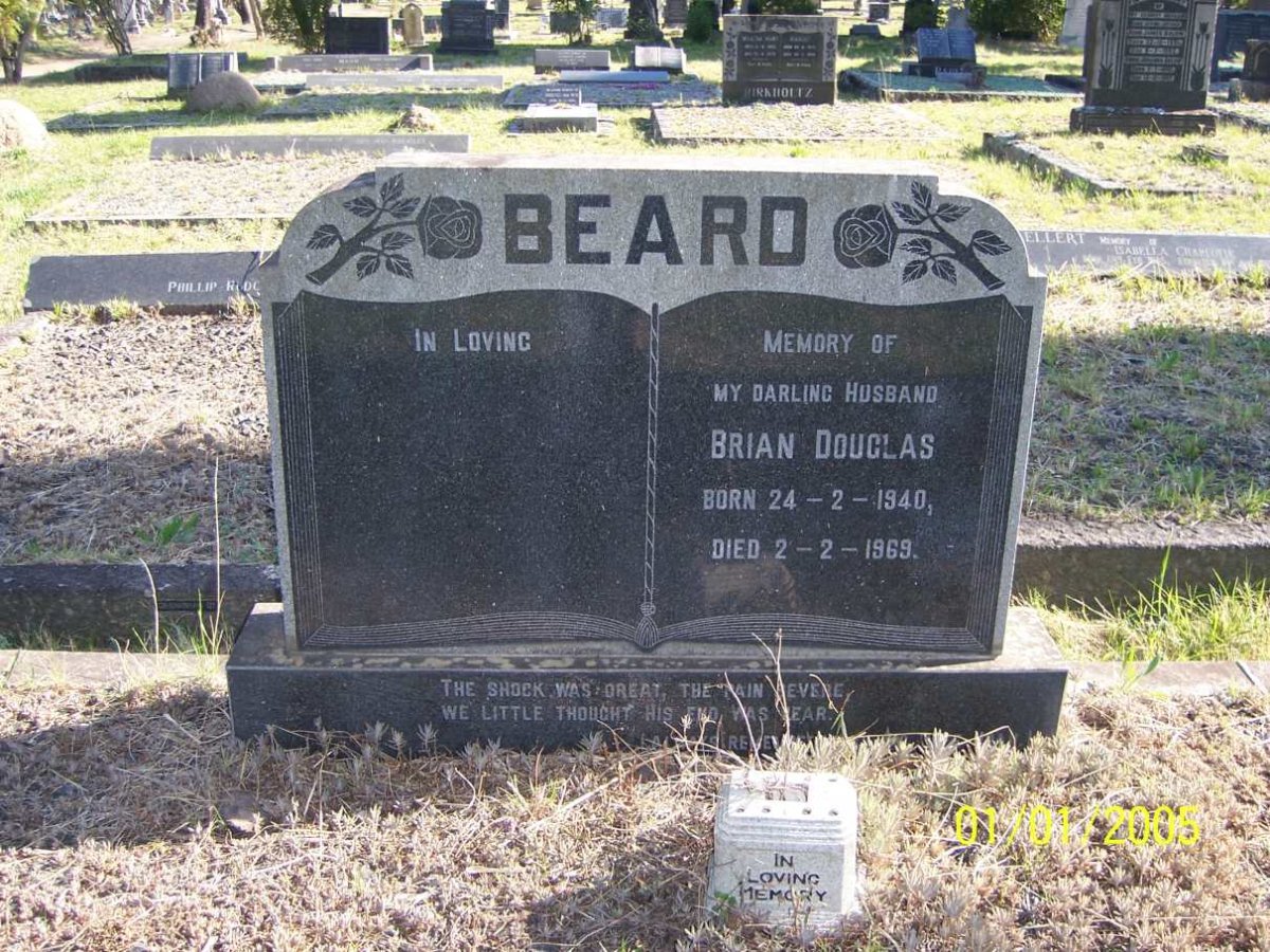 BEARD Brian Douglas 1940-1969