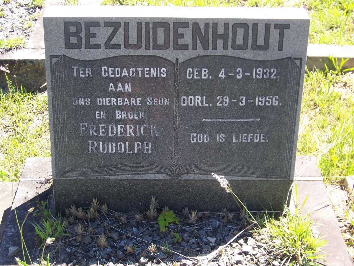 BEZUIDENHOUT Frederick Rudolph 1932-1956