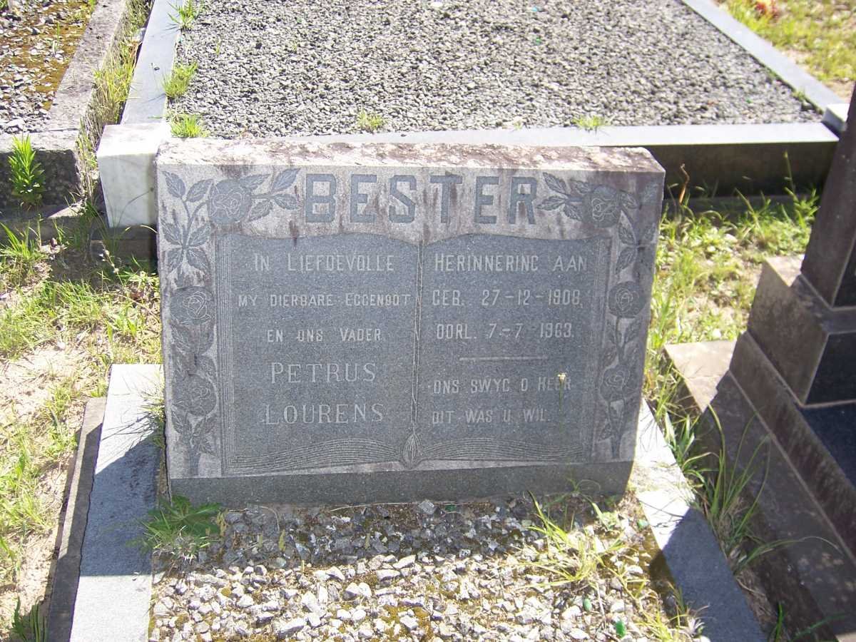 BESTER Petrus Lourens 1908-1963