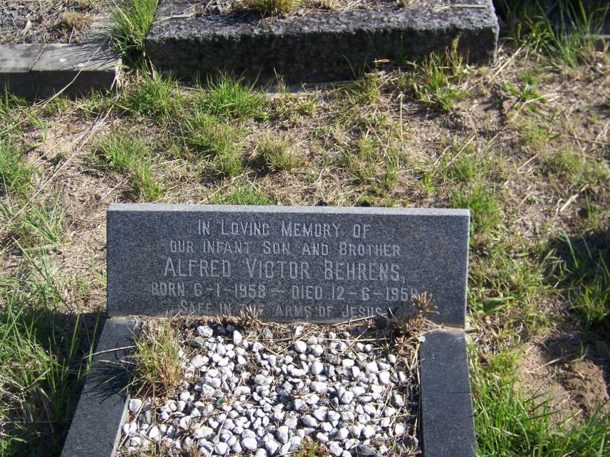 BEHRENS Alfred Victor 1958-1959