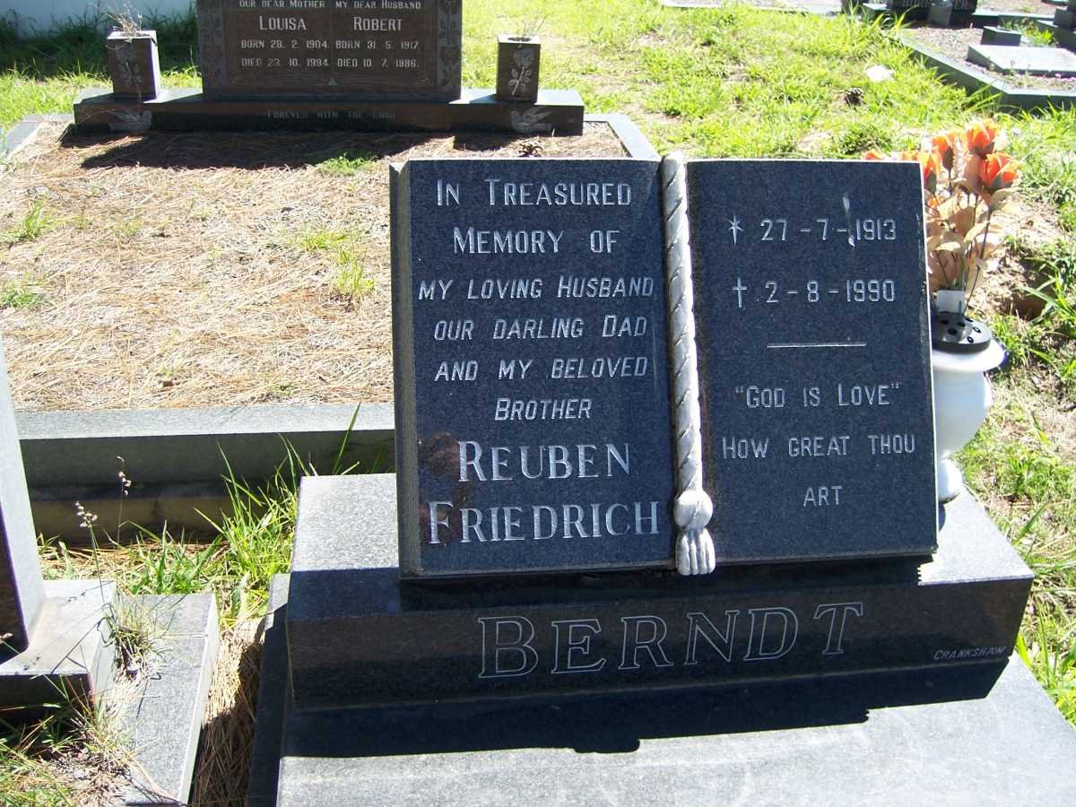 BERNDT Reuben Friedrich 1913-1990