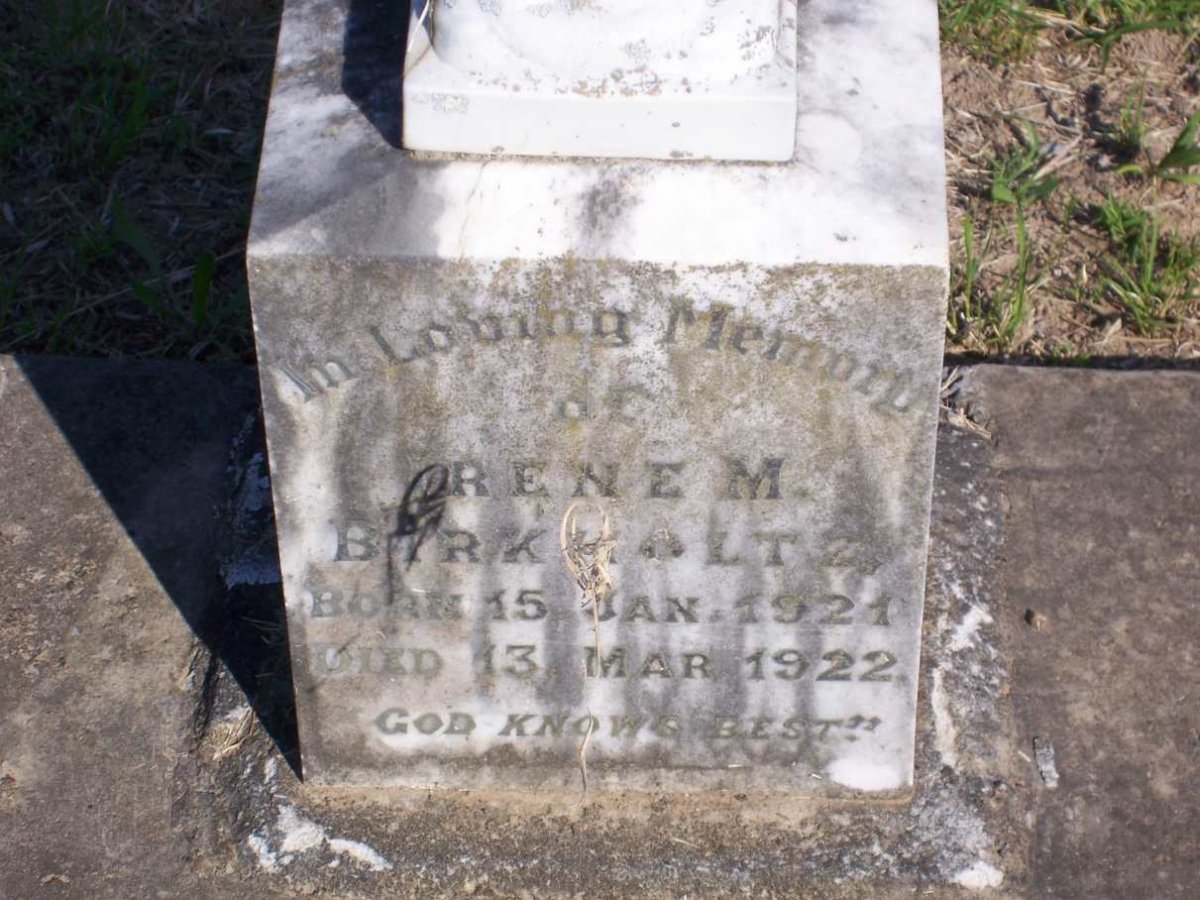 BIRKHOLTZ Irene M. 1921-1922