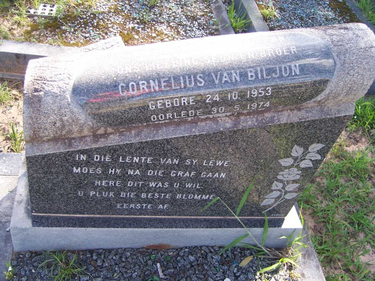 BILJON Cornelius, van 1953-1974