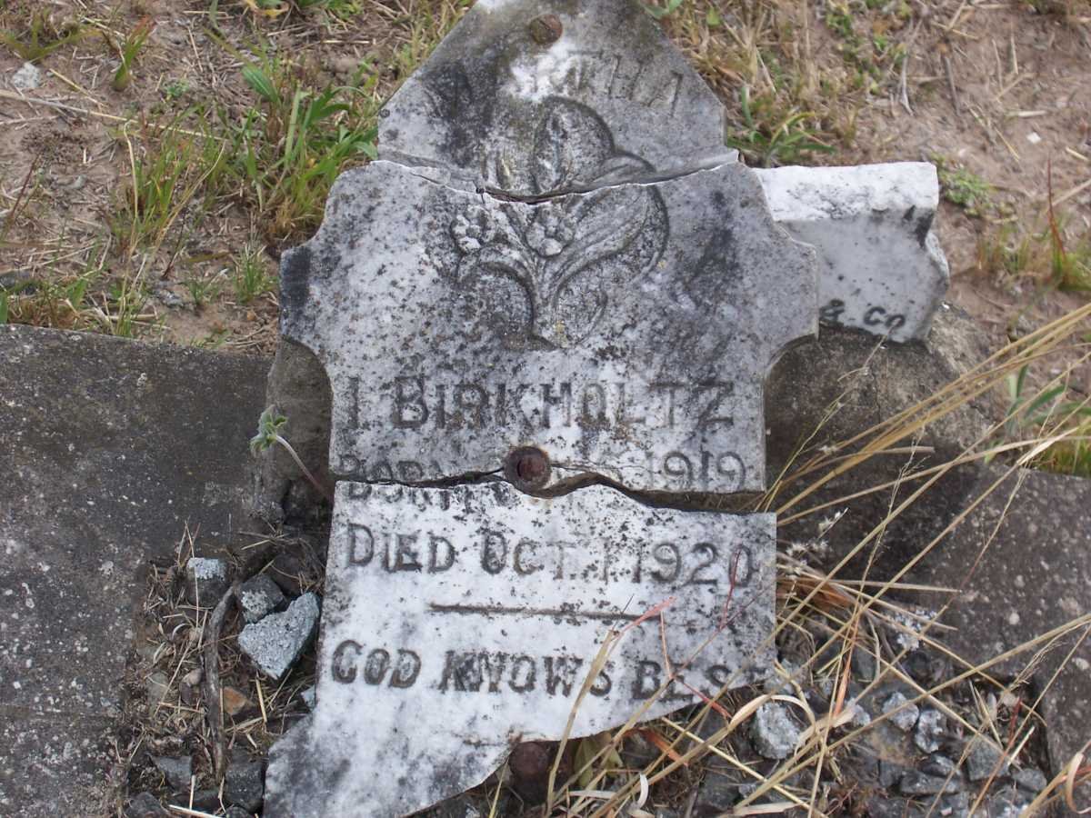 BIRKHOLTZ  I. 1919-1920