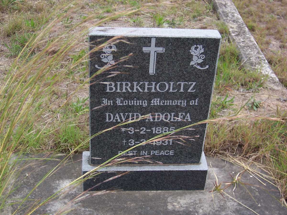 BIRKHOLTZ David Adolfa 1885-1931