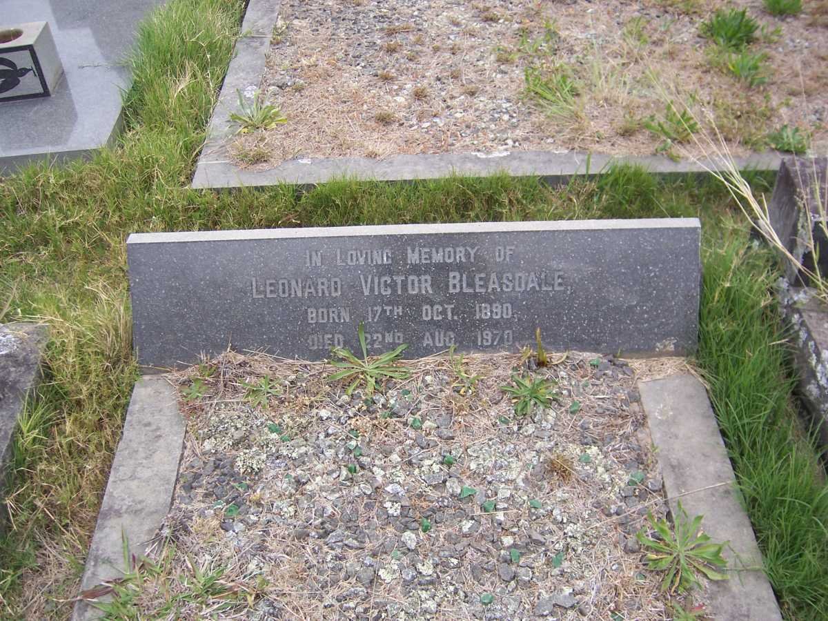 BLEASDALE Leonard Victor 1890-1970