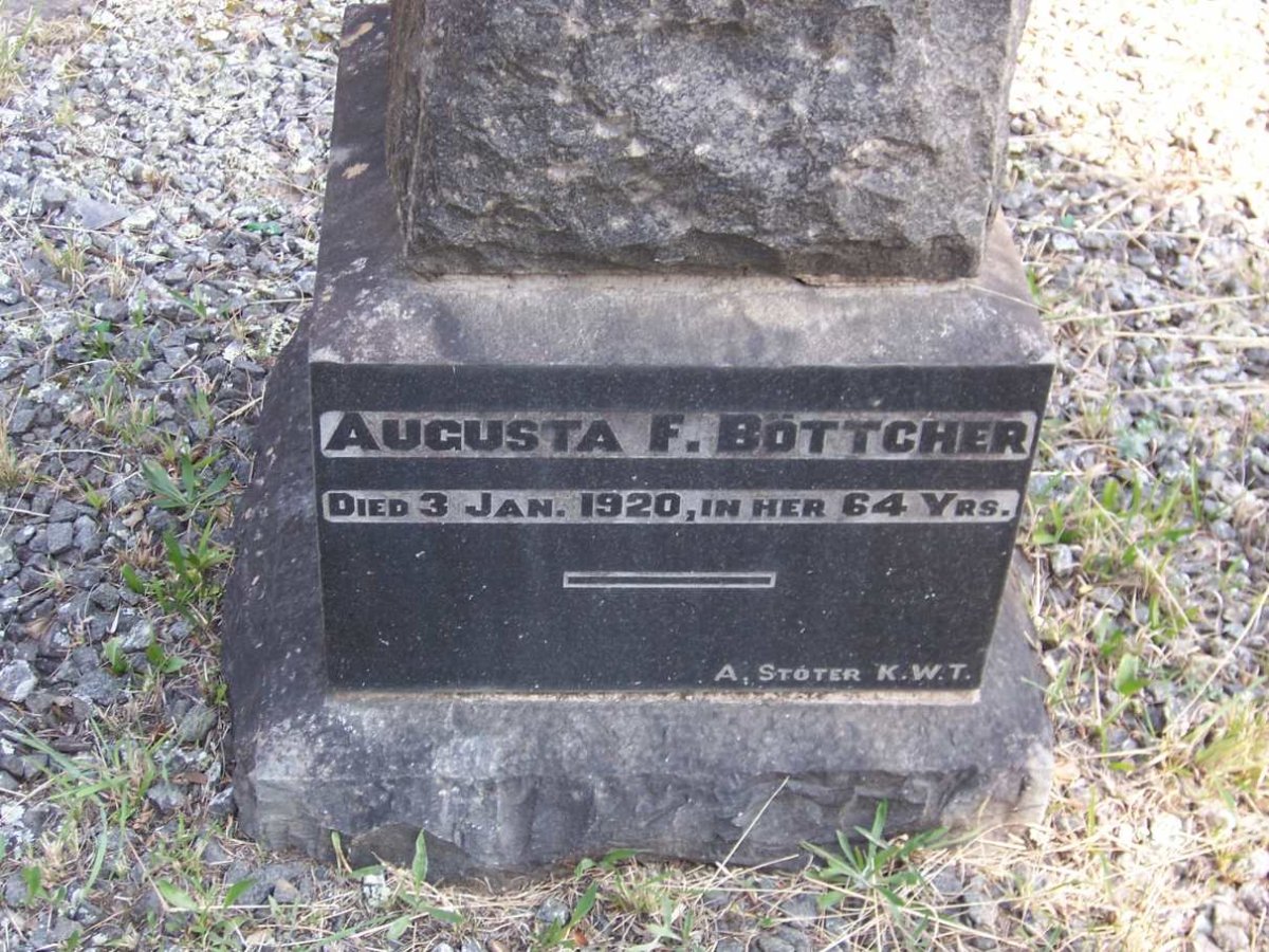 BOTTCHER Auguste F. -1920