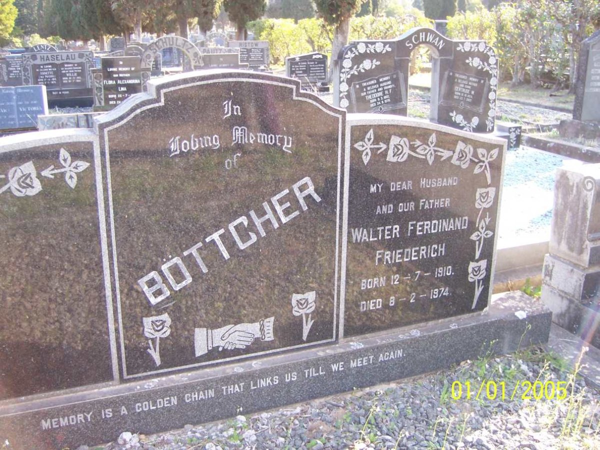 BOTTCHER Walter Ferdinand Friedrich 1910-1974