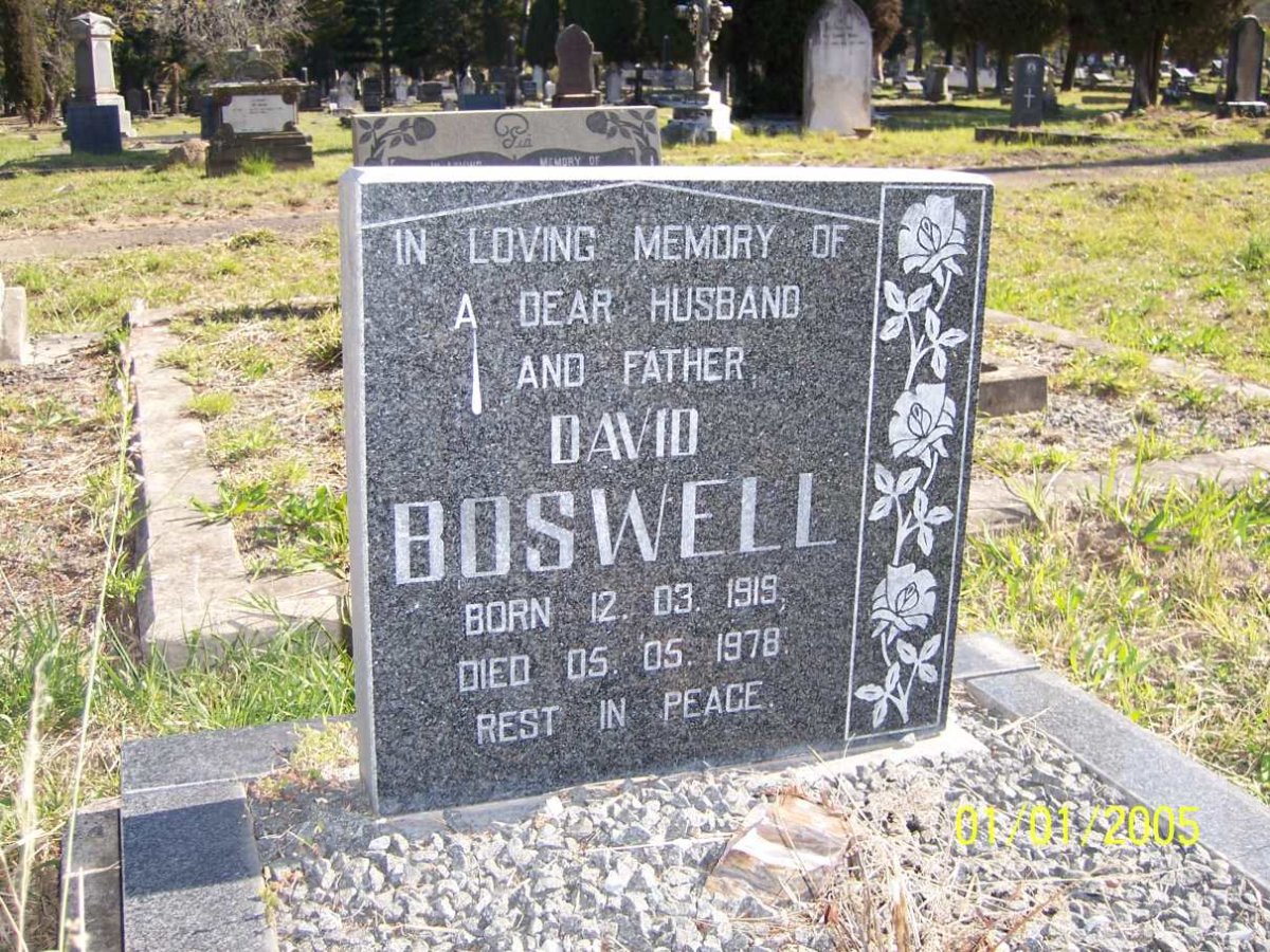BOSWELL David 1919-1978