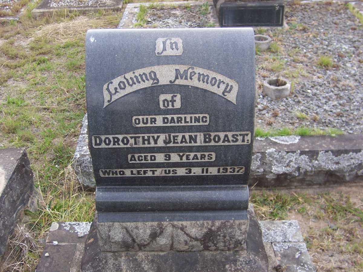 BOAST Dorothy Jean -1937