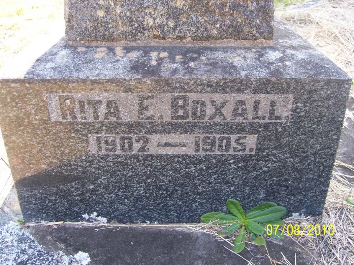 BOXALL Rita E. 1902-1905