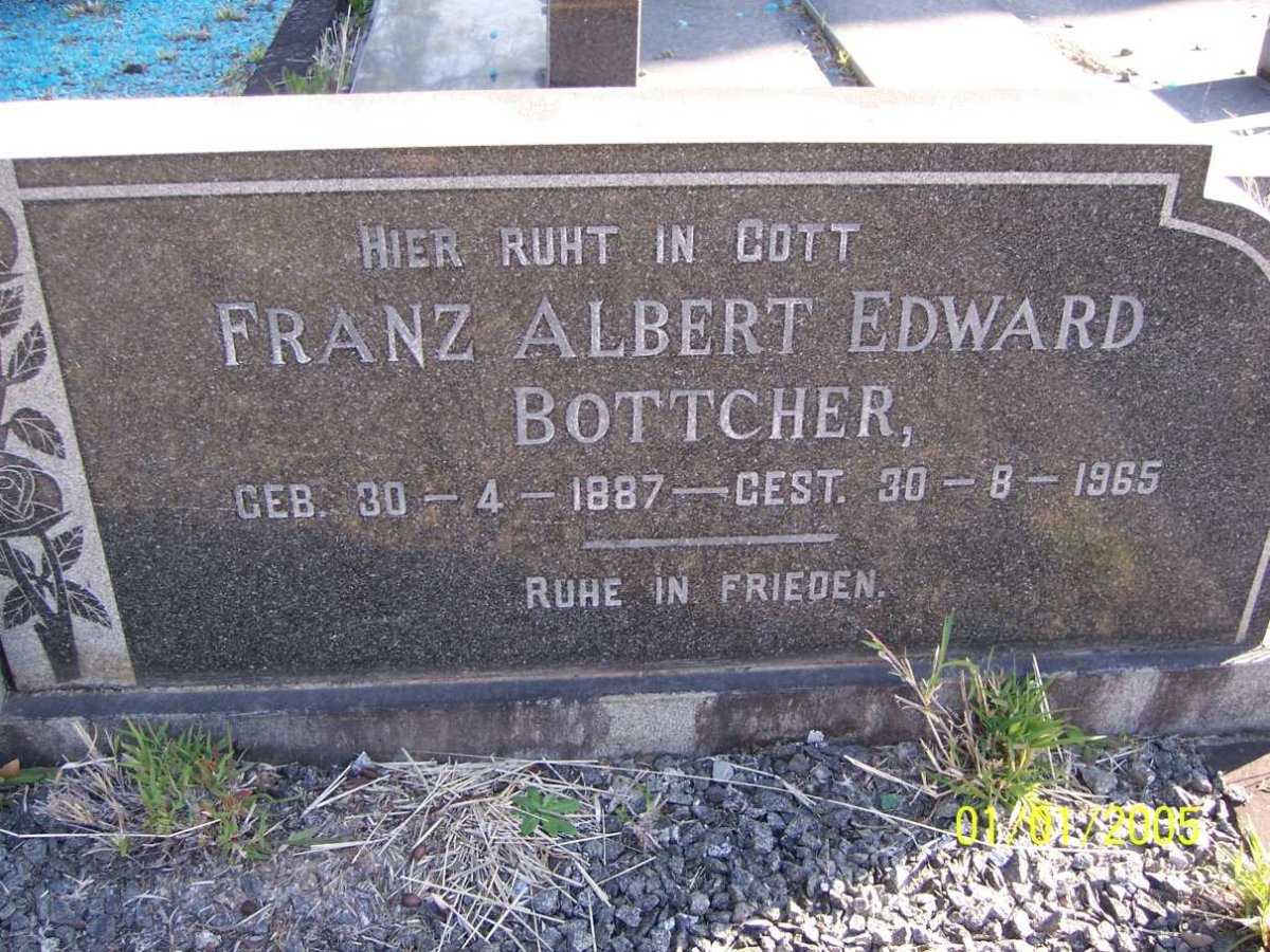 BOTTCHER Franz Albert Edward 1887-1965