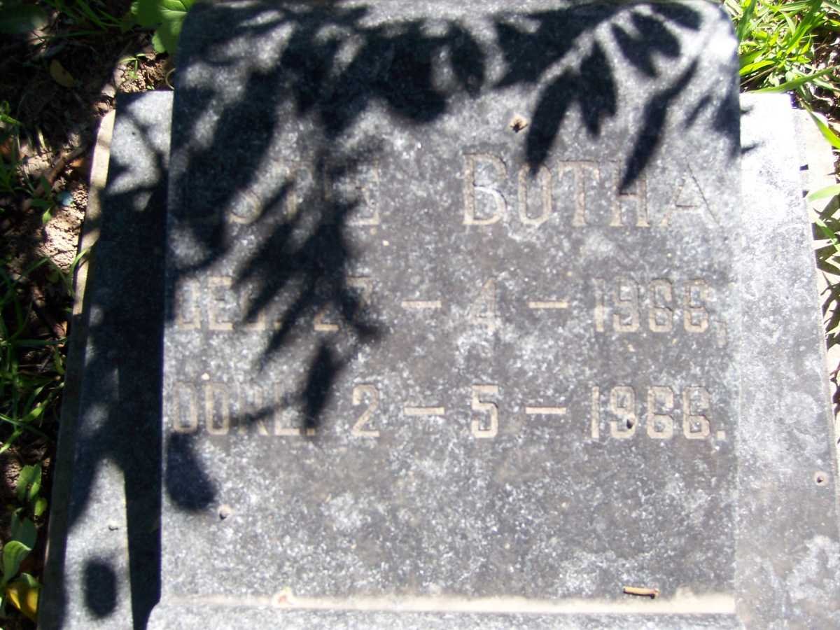 BOTHA Estie 1966-1966