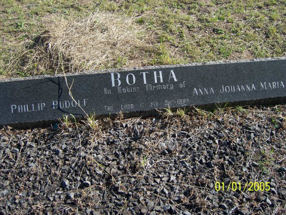 BOTHA Philip Rudolf &amp; Anna Johanna Maria