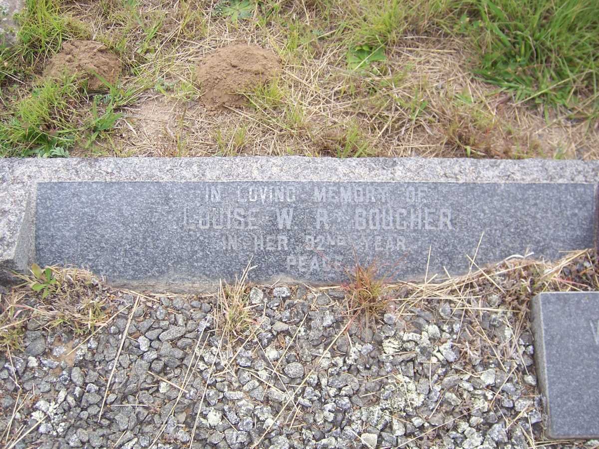 BOUCHER Louise W.R.