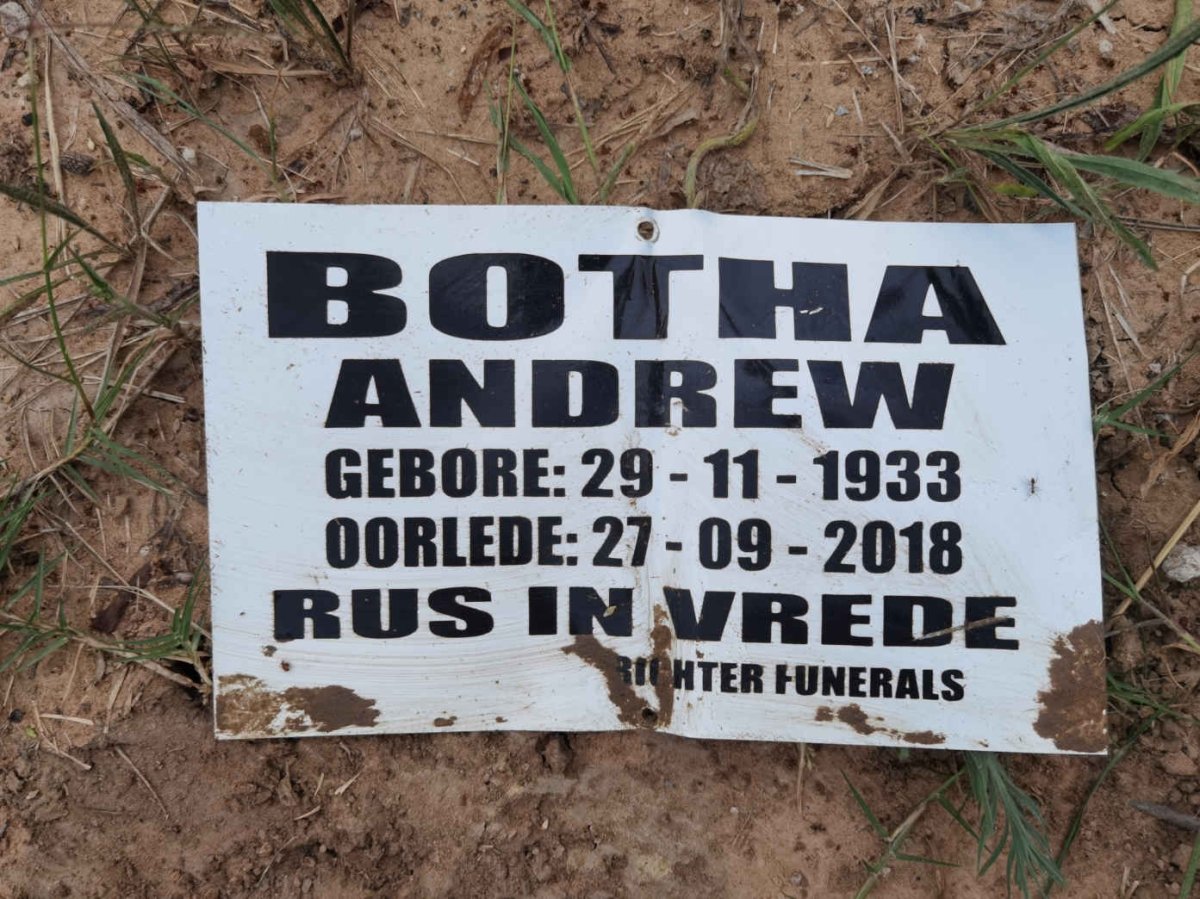 BOTHA Andrew 1933-2018