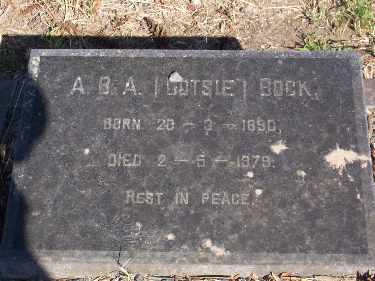 BOCK A.B.A 1890-1979