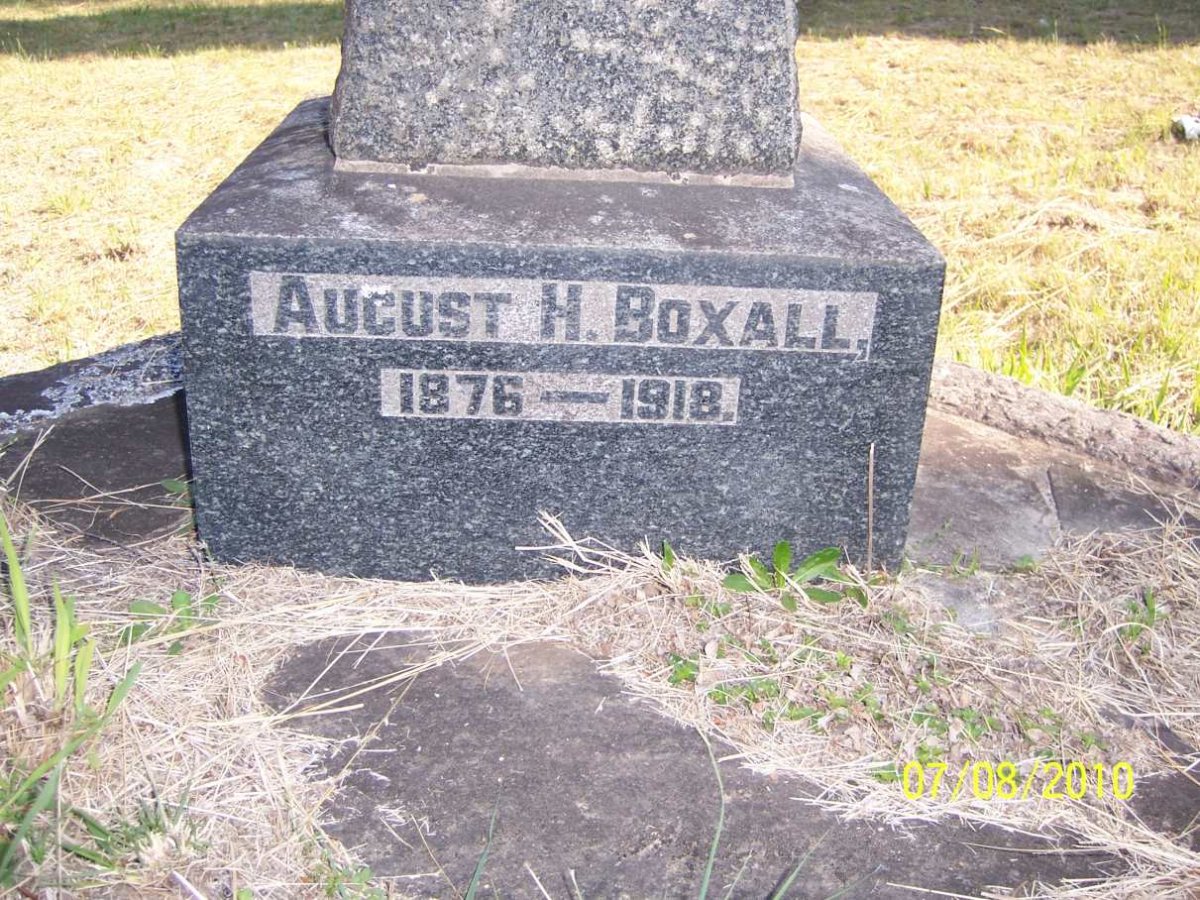 BOXALL August H. 1876-1918