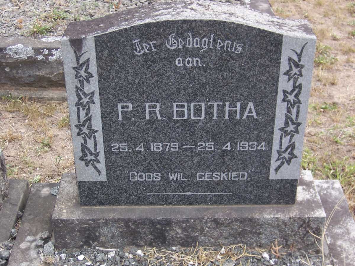 BOTHA P.R. 1879-1934