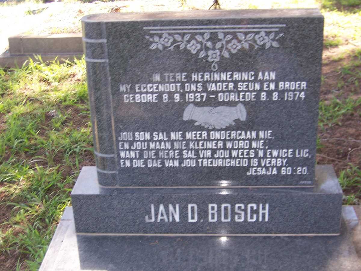 BOSCH Jan D. 1937-1974