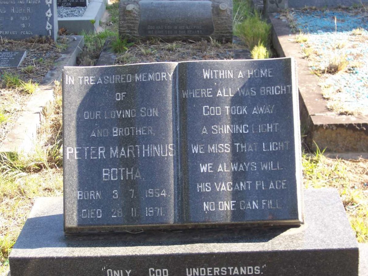 BOTHA Peter Marthinus 1954-1971