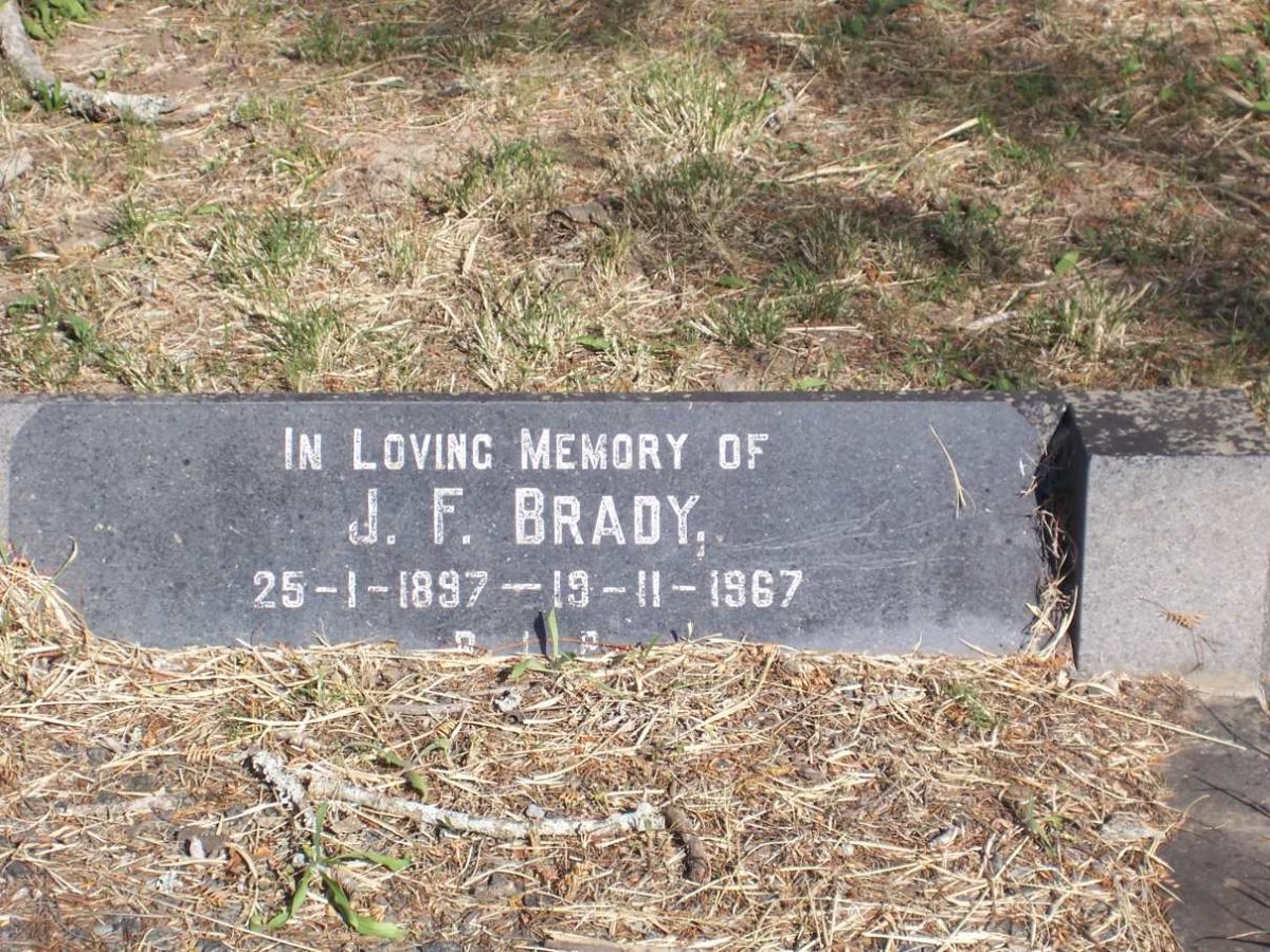 BRADY J.F. 1897-1967