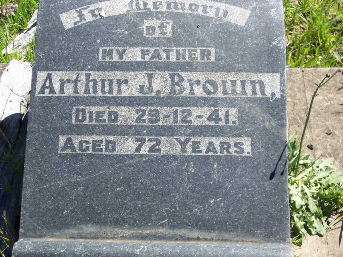 BROWN Arthur J. -1941