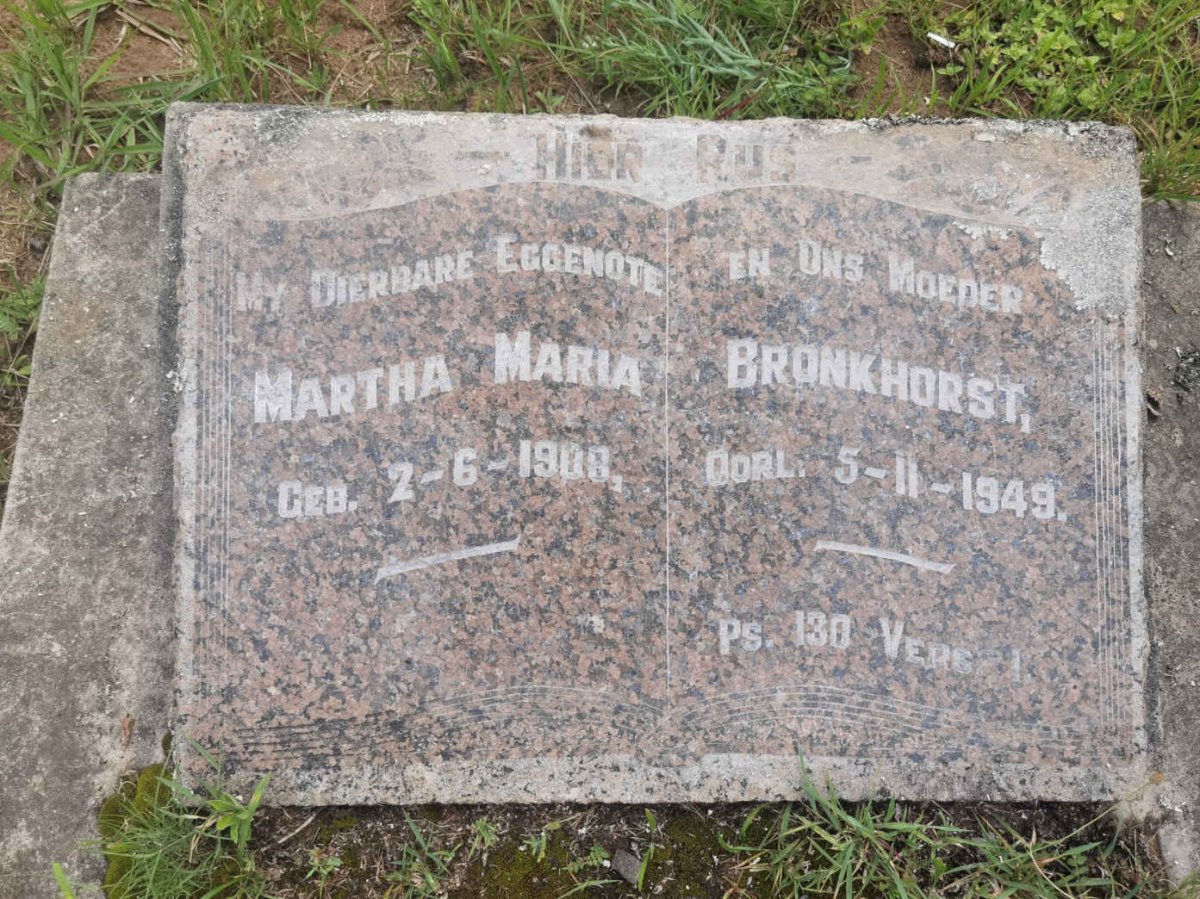BRONKHORST Martha Maria 1908-1949