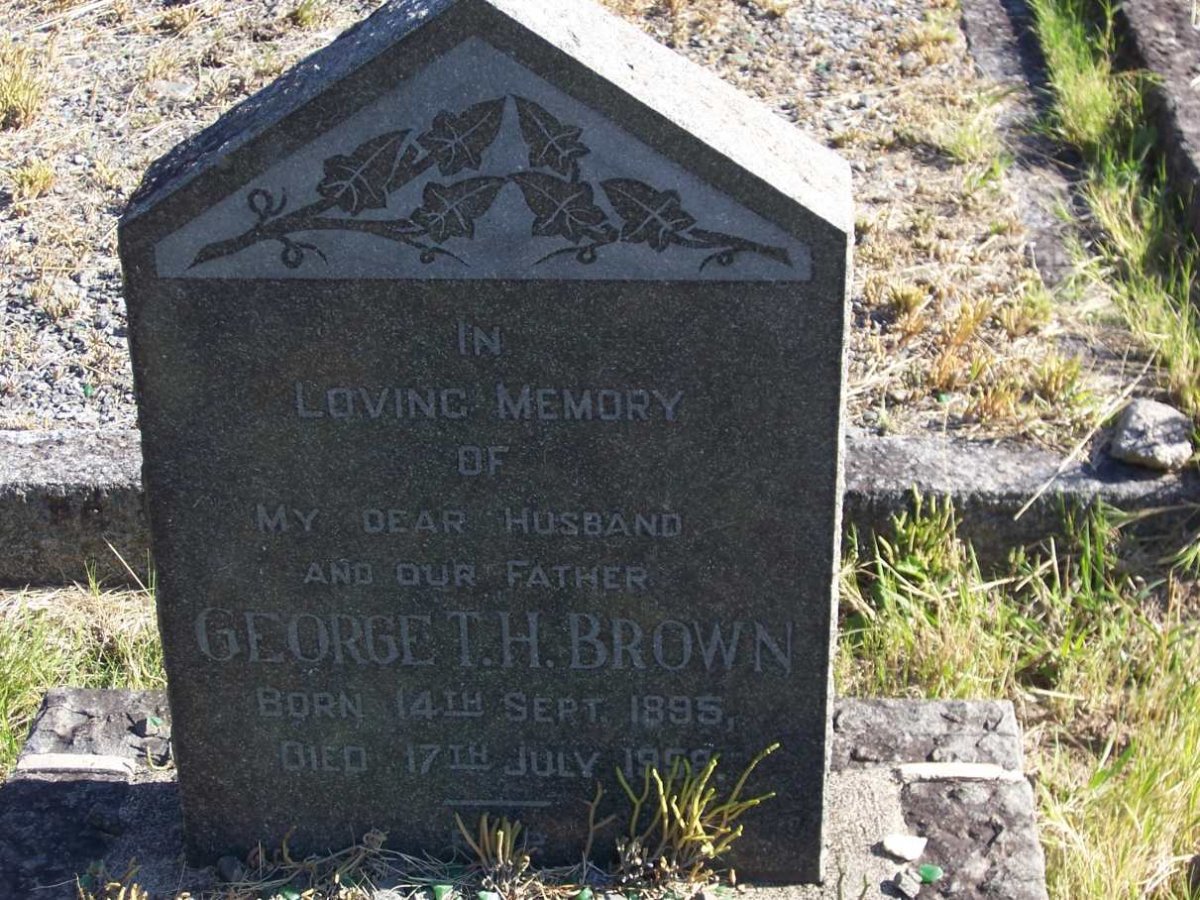 BROWN George T.H. 1895-1959