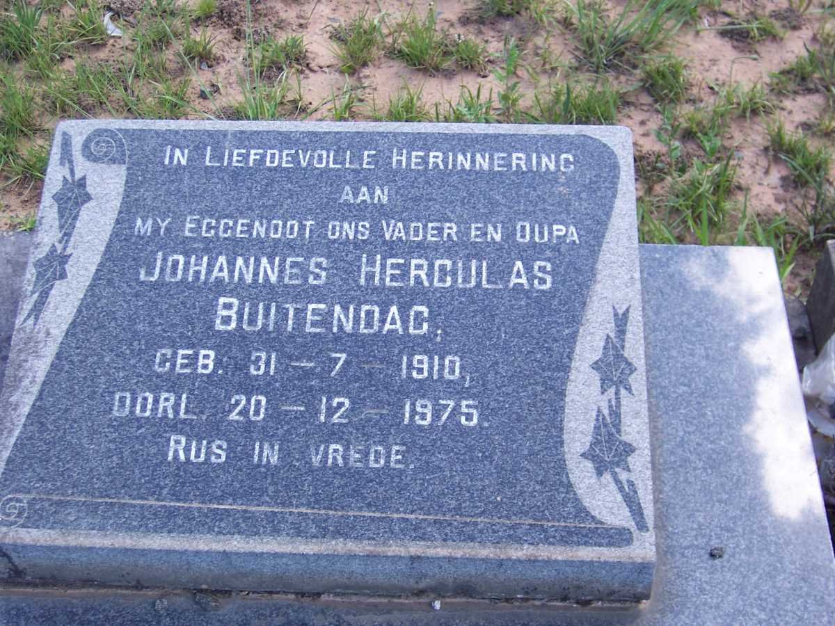 BUITENDAG Johannes Herculas 1910-1975