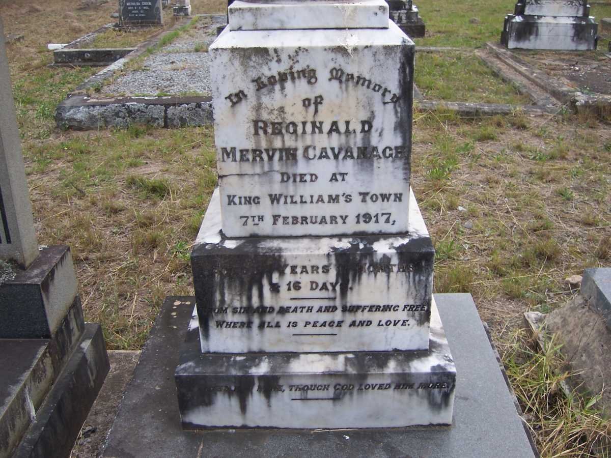 CAVANAGH Reginald Mervin -1917