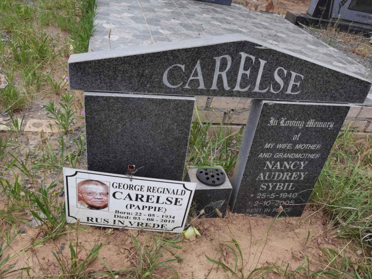 CARELSE George Reginald 1934-2015 &amp; Nancy Audrey Sybil 1940-2005
