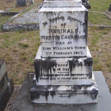 CAVANAGH Reginald Mervin -1917