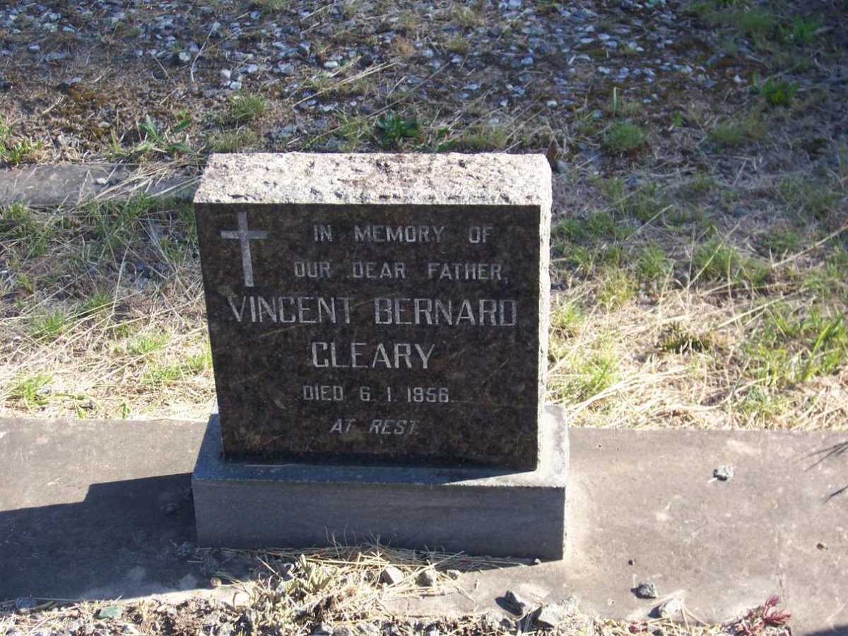 CLEARY Vincent Bernard ?-1956