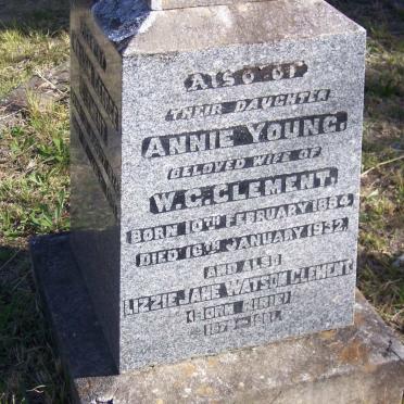 CLEMENT William George 1874-1951 :: CLEMENT Annie Young 1884-1932 :: CLEMENT Lizzie Jane Watson nee RIRIE 1879-1961