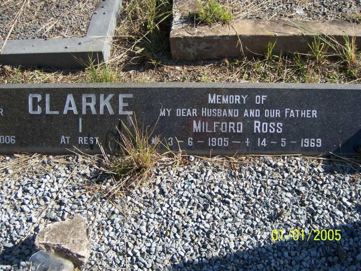 CLARKE Milford Ross 1905-1969 & Amelia 1914-2006 _2