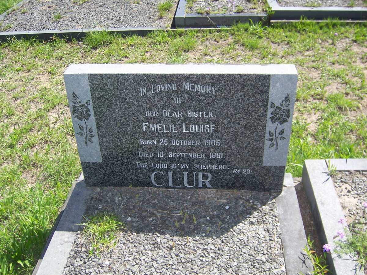 CLUR Emelie Louise 1905-1981