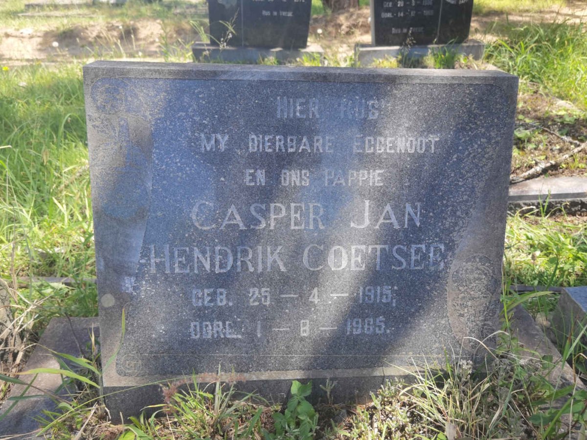 COETSEE Casper Jan Hendrik 1915-1965
