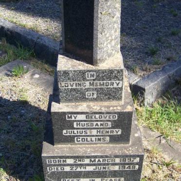 COLLINS Julius Henry 1897-1948