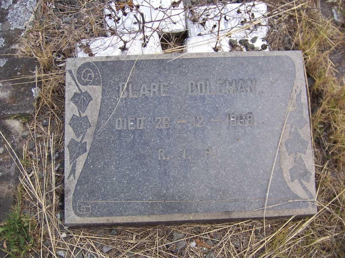 COLEMAN Clare -1969