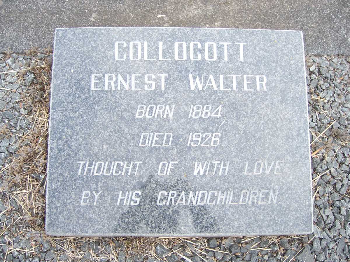 COLLOCOTT Ernest Walter 1884-1926