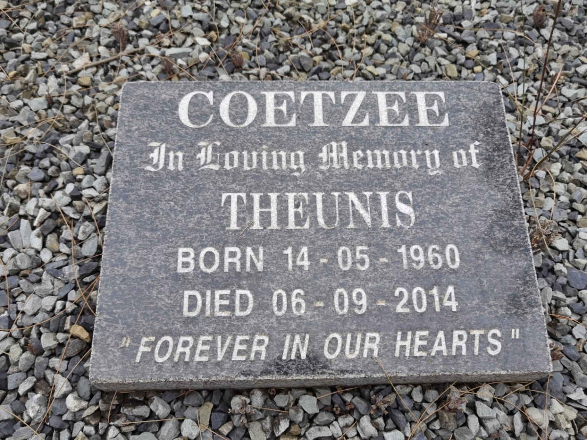 COETZEE Theunis 1960-2014