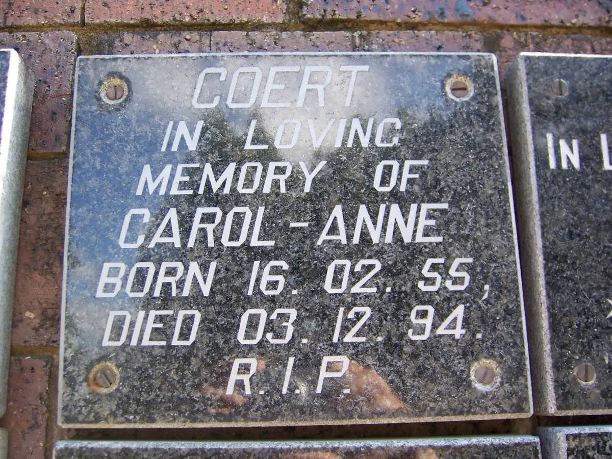 COERT Carol-Anne 1955-1994