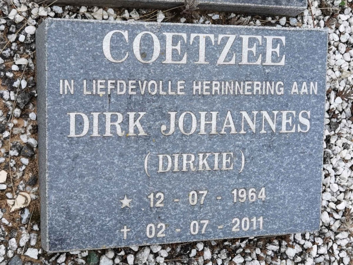 COETZEE Dirk Johannes 1964-2011