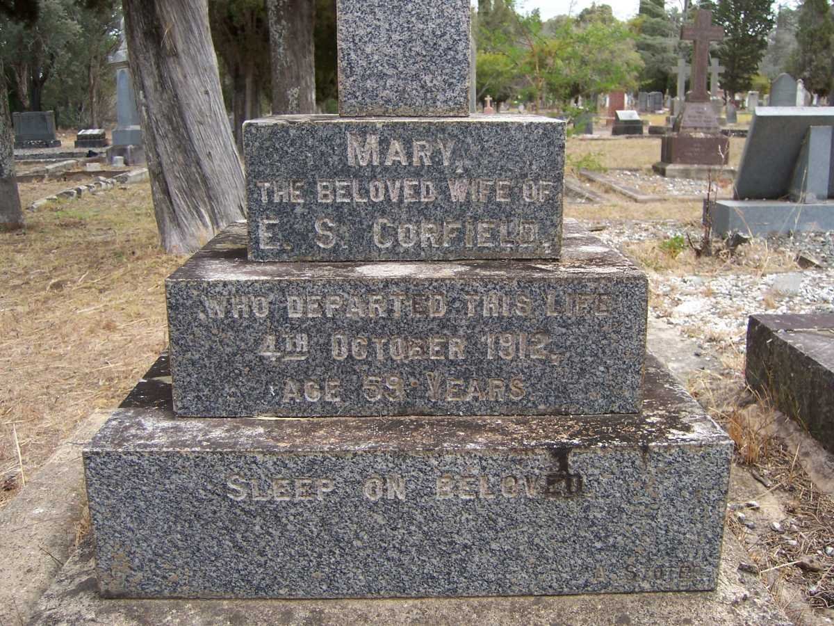 CORFIELD Mary -1912