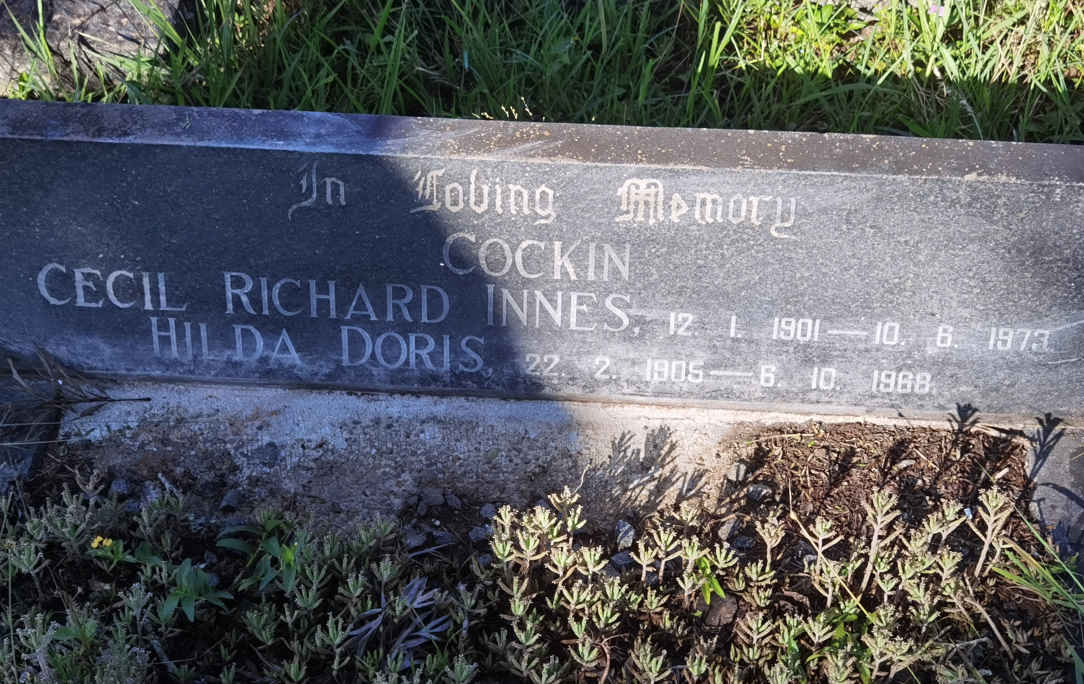 COCKIN Cecil Richard Innes 1901-1973 :: COCKIN Hilda Doris 1905-1968