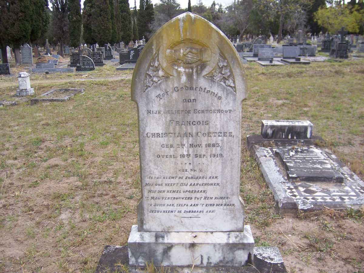 COETZEE Francois Christiaan 1883-1919